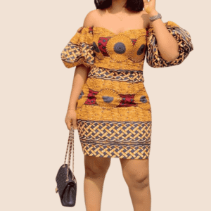 Adire Elegance Maxi Dress